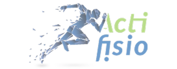 Logo d'Actifisio, représentant une silhouette en mouvement et le nom de la clinique